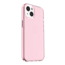 Shockproof Terminator Style Transparent Protective Case For iPhone 14 Max (Pink)