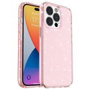 Shockproof Terminator Style Glitter Powder Protective Case For iPhone 14 Pro Max (Pink)