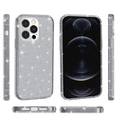 Shockproof Terminator Style Glitter Powder Protective Case For iPhone 14 Pro Max (Grey)