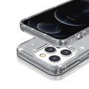 Shockproof Terminator Style Glitter Powder Protective Case For iPhone 14 Pro Max (Grey)