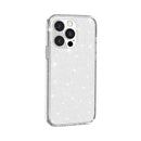 Shockproof Terminator Style Glitter Powder Protective Case For iPhone 14 Pro Max (White)