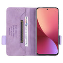 For Xiaomi 12 5G Magnetic Clasp Flip Leather Phone Case(Purple)