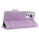 For Xiaomi 12 5G Magnetic Clasp Flip Leather Phone Case(Purple)