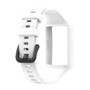 For Huawei Band 7 / 6 Pro / 6 / Honor Band 6 Universal Integrated Silicone Watch Band(White)