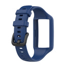 For Huawei Band 7 / 6 Pro / 6 / Honor Band 6 Universal Integrated Silicone Watch Band(Navy Blue)