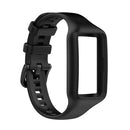 For Huawei Band 7 / 6 Pro / 6 / Honor Band 6 Universal Integrated Silicone Watch Band(Black)
