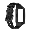 For Huawei Band 7 / 6 Pro / 6 / Honor Band 6 Universal Integrated Silicone Watch Band(Black)