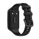 For Huawei Band 7 / 6 Pro / 6 / Honor Band 6 Universal Integrated Silicone Watch Band(Black)