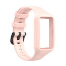 For Huawei Band 7 / 6 Pro / 6 / Honor Band 6 Universal Integrated Silicone Watch Band(Light Pink)