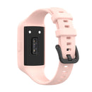 For Huawei Band 7 / 6 Pro / 6 / Honor Band 6 Universal Integrated Silicone Watch Band(Light Pink)