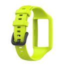 For Huawei Band 7 / 6 Pro / 6 / Honor Band 6 Universal Integrated Silicone Watch Band(Lime Green)