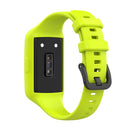 For Huawei Band 7 / 6 Pro / 6 / Honor Band 6 Universal Integrated Silicone Watch Band(Lime Green)
