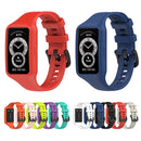 For Huawei Band 7 / 6 Pro / 6 / Honor Band 6 Universal Integrated Silicone Watch Band(Navy Blue)