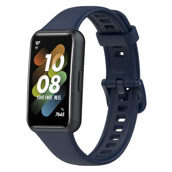For Huawei Band 7 Silicone Watch Band(Dark Blue)