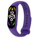 For Xiaomi Mi Band 7 / 7NFC / 6 / 6 NFC / 5 / 5 NFC / Amazfit Band 5 Official Silicone Watch Band(Star Purple)