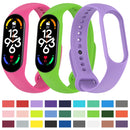 For Xiaomi Mi Band 7 / 7NFC / 6 / 6 NFC / 5 / 5 NFC / Amazfit Band 5 Official Silicone Watch Band(Dark Blue)