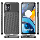 For Motorola Moto E32 Thunderbolt Shockproof TPU Protective Soft Phone Case(Black)