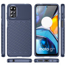 For Motorola Moto E32 Thunderbolt Shockproof TPU Protective Soft Phone Case(Blue)