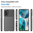 For Motorola Moto G82 Thunderbolt Shockproof TPU Protective Soft Phone Case(Black)