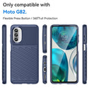 For Motorola Moto G82 Thunderbolt Shockproof TPU Protective Soft Phone Case(Blue)