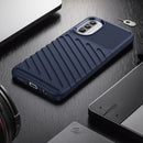 For Motorola Moto G82 Thunderbolt Shockproof TPU Protective Soft Phone Case(Blue)