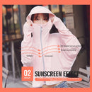 Summer Outdoor Ice Silk Zipper Sun-proof Clothing Headscarf Suit Protection Equipment(Purple)