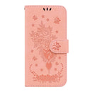 For OPPO Reno5 5G / 4G / Reno5 K / Find X3 Lite Butterfly Rose Embossed Leather Phone Case(Pink)