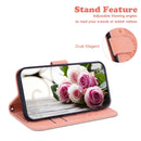 For OPPO Reno5 5G / 4G / Reno5 K / Find X3 Lite Butterfly Rose Embossed Leather Phone Case(Pink)