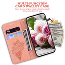For OPPO Reno5 5G / 4G / Reno5 K / Find X3 Lite Butterfly Rose Embossed Leather Phone Case(Pink)