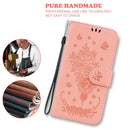 For OPPO Reno5 5G / 4G / Reno5 K / Find X3 Lite Butterfly Rose Embossed Leather Phone Case(Pink)