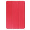 For Lenovo Tab M10 3rd Gen Custer Pure Color 3-Fold Holder Smart Leather Tablet Case(Red)