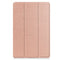 For Lenovo Tab M10 3rd Gen Custer Pure Color 3-Fold Holder Smart Leather Tablet Case(Rose Gold)