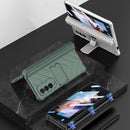 For Samsung Galaxy Z Fold3 5G GKK Integrated Magnetic Armor Flip Phone Case With Pen Box(Black)