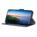 Retro Crazy Horse Texture Horizontal Flip Leather Phone Case For iPhone 14 Pro Max (Blue)