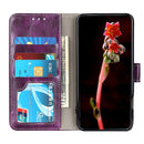 Retro Crazy Horse Texture Horizontal Flip Leather Phone Case For iPhone 14 Pro Max (Purple)