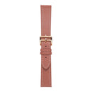 For Samsung Galaxy Watch4 40mm / 44mm Plain Weave Leather Watch Band(Dark Pink)