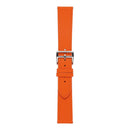 For Samsung Galaxy Watch4 40mm / 44mm Plain Weave Leather Watch Band(Orange)