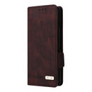For Samsung Galaxy Z Fold3 5G Magnetic Clasp Flip Leather Phone Case(Brown)