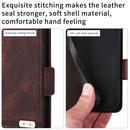 For Samsung Galaxy Z Fold3 5G Magnetic Clasp Flip Leather Phone Case(Brown)