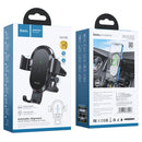 hoco CA105 Guide Three-axis Linkage Wireless Charging Car Holder(Black Silver)
