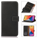 Litchi Texture Horizontal Flip Leather Phone Case For iPhone 14 Pro Max (Black)