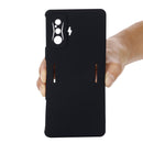 For Xiaomi Poco F4 GT / Redmi K50 Gaming Pure Color Liquid Silicone Shockproof Full Coverage Phone Case(Black)