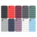 For iPhone XR Magic Shield TPU + Flannel Phone Case(White)