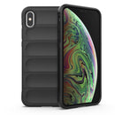 Magic Shield TPU + Flannel Phone Case For iPhone XS Max(Black)