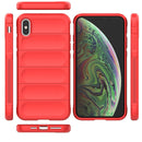 Magic Shield TPU + Flannel Phone Case For iPhone XS Max(Black)