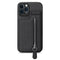 Carbon Fiber Vertical Flip Zipper Phone Case For iPhone 13(Black)