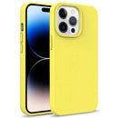 Starry Series Shockproof Straw Material + TPU Protective Phone Case For iPhone 14 Pro (Yellow)