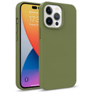 Starry Series Shockproof Straw Material + TPU Protective Phone Case For iPhone 14 Pro Max (Army Green)