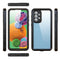 For Samsung Galaxy A33 5G RedPepper Transparent Shockproof Waterproof PC + TPU Phone Case(Black)