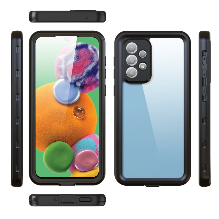 For Samsung Galaxy A33 5G RedPepper Transparent Shockproof Waterproof PC + TPU Phone Case(Black)